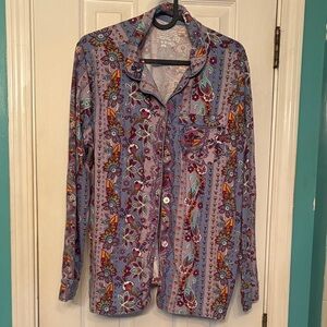 Vera Bradley Multicolor Paisley button up shirt